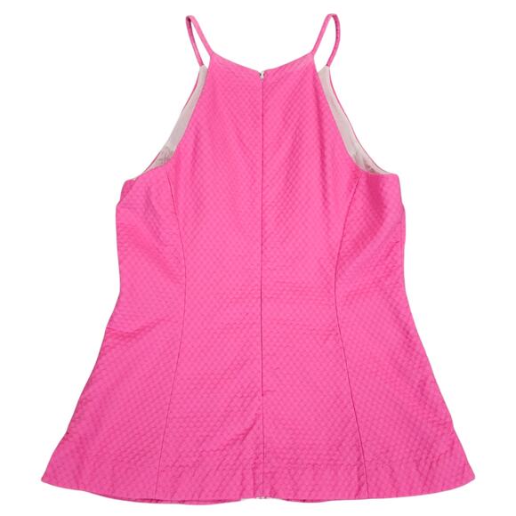 Lilly Pulitzer Shirt Womens Size 4 Pink Annabelle Halter Top Retro 60s Preppy - Picture 2 of 14